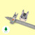 SETOF 4 ERASABLE PENS - COW + PIGGY + DONKEY + ROOSTER