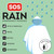 DISPOSABLE RAIN PONCHO WITH HO - SOS RAIN-KID'S SIZE - TRANSPARENT