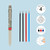 4 REFILLS 3-COL. ERAS. GEL PEN - MAKE MISTAKES REFILLS