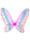 Glitter Rainbow Wings, Fuchsia