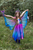 Butterfly Twirl Dress with Wings & Headband, Blue/Purple, SIZE US 3-4