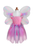 Butterfly Dress with Wings & Wand, Pink, SIZE US 5-6
