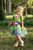 Fairy Blooms Deluxe Dress with Wings, Green, SIZE US 5-6