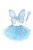 Iridescent Celestial Fairy Wings with Tutu & Wand, SIZE US 4-6