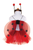 Glitter Ladybug Tutu with Wings & Headband, SIZE US 4-6
