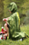 T-Rex Hooded Cape, Green, SIZE US 4-5