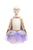 Super-Duper Tutu with Cape & Mask, Metallic Rose Gold/Lilac, SIZE US 4-6