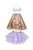 Super-Duper Tutu with Cape & Mask, Metallic Rose Gold/Lilac, SIZE US 4-6