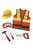 Construction Worker Vest with Helmet & Accessory Set (5 pcs), SIZE US 5-6