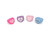 Candy Heart Rings (24 pcs), 4 styles assorted