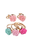 Boutique Rose Ring & Earring Set (3 pcs + 1 pair)