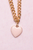 Boutique Chunky Chain Heart Necklace, 2 styles assorted