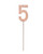 Rhinestone Number 5, Pink (1 pc)