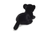 Hermann Teddy Panther Baby lying 30 cm