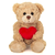 Hermann Teddy Teddy with heart beige 20 cm