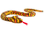 Hermann Teddy Snake orange yellow 175 cm