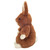 Hermann Teddy Bunny Luna darkbrown 20 cm