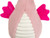 Hermann Teddy Seahorse Alba pink 23 cm