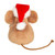 Hermann Teddy Christmas Mouse with present 11 cm