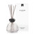 MILLEFIORI AIR DESIGN MARBLE GLASS DIFFUSER CLEAR BLACK LID