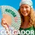 Hand fan "matcha club"