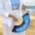 Hand fan "love is in the air" gradient blue