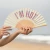 Hand fan "im hot" beaded