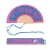 Hand fan 'Its fucking hot" pink and blue