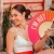 Handfan "I'm hot" pink and orange gradient