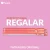 Hand fan pink and orange stripes