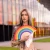 Hand fan 'Rainbow'