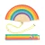 Hand fan 'Rainbow'