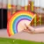 Hand fan 'Rainbow'