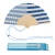 Hand fan symmetrical blue