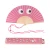 Hand fan 'eyes' pink