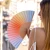 Hand fan blue and orange gradient