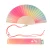 Hand fan pink and green gradient