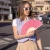 Hand fan Pink