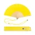Hand fan Lime