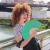Hand fan Green