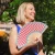 Hand Fan pink vichy