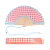 Hand Fan pink vichy