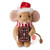 Hermann Teddy  Christmas Mouse with gingerbread cookie 11 cm