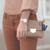 KEY RING - MY INITIAL - BLUE - W
