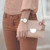 KEY RING - MY INITIAL - GOLD ROSE - X