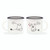 ESPRESSO FOR TWO - NEW BONE CHINA PORCELAIN COFFEE MUGS- DOG&CAT - Pack of 2
