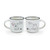 2 COFFEE MUGS - ESPRESSO FOR TWO - DOG AND CAT