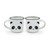 2 COFFEE MUGS - ESPRESSO FOR TWO - PANDA