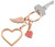 TROIKA KEYRING - LOVE IS IN THE AIR - ROSE GOLD