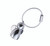 TROIKA KEYRING - ANGELINA - CHROME